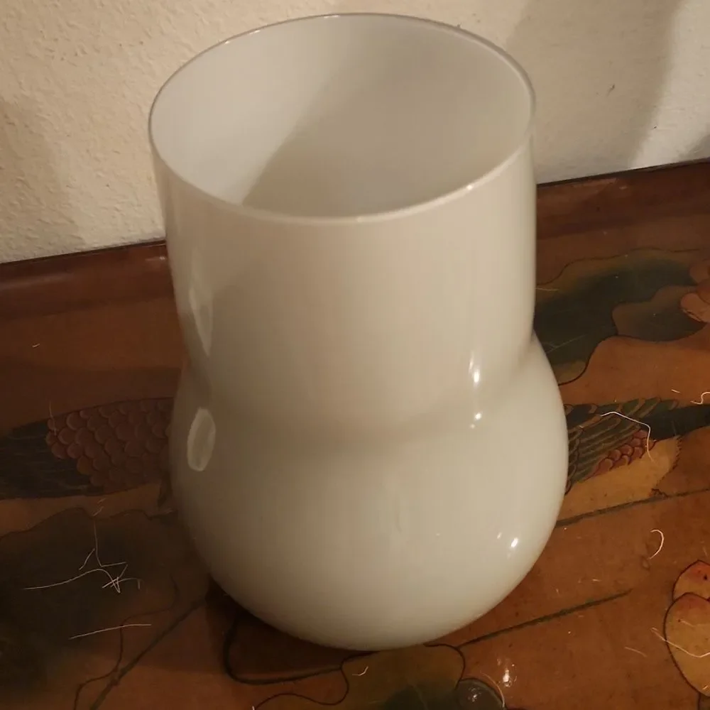Glass Vase weighted Gray